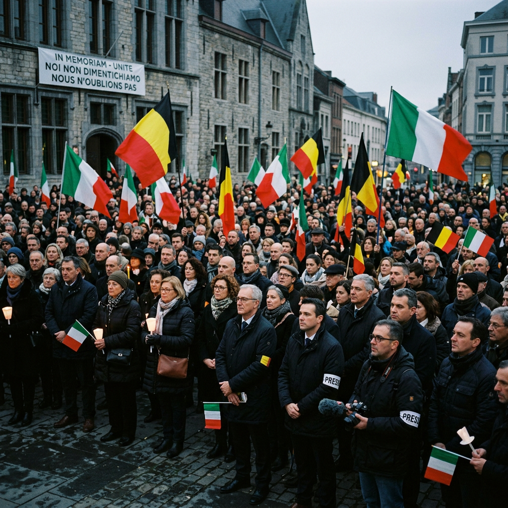 🇧🇪 70 ans de la catastrophe de Marcinelle : 273 vies perdues au cœur de la terre. Le Premier ministre commémore la tragédie qui a uni l’Italie et la Belgique