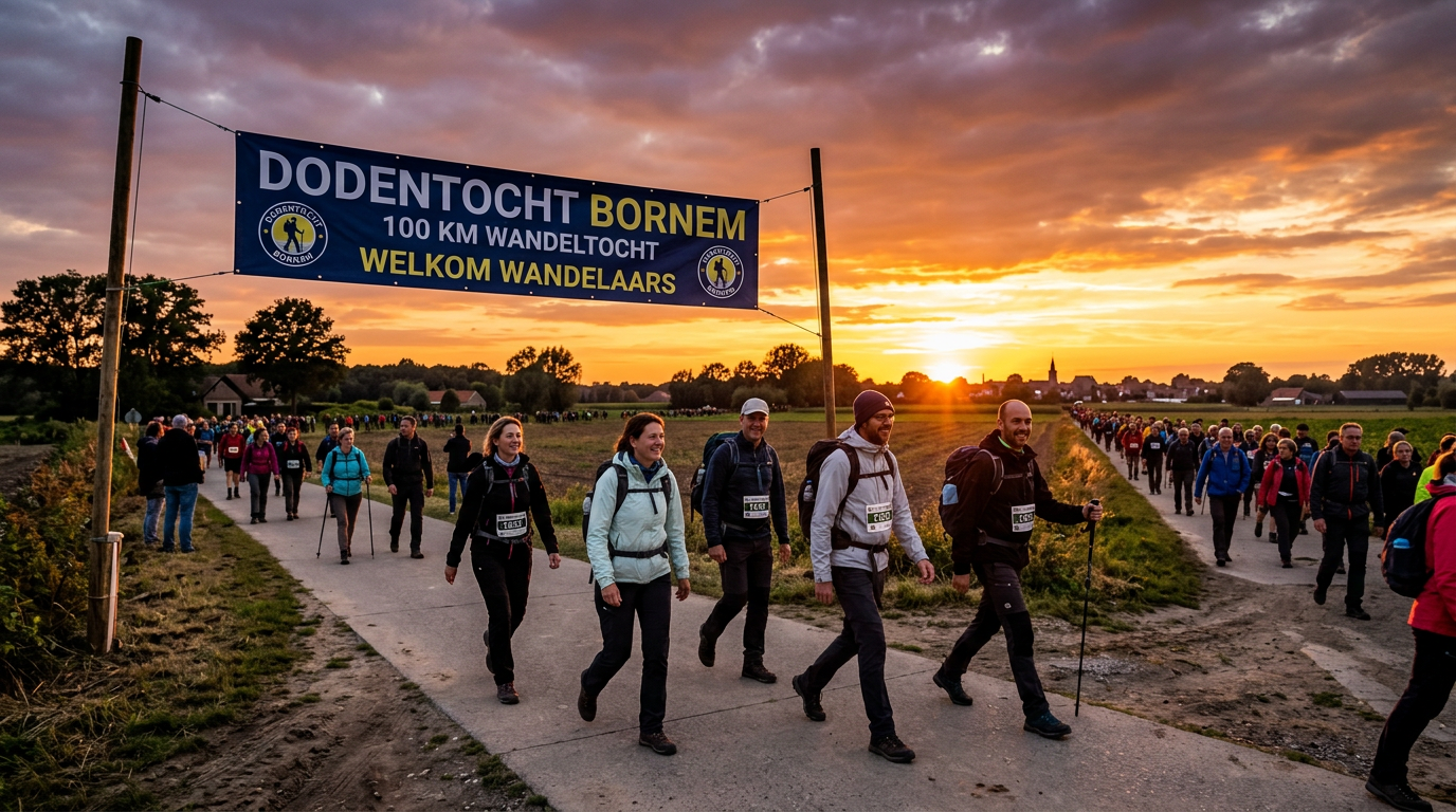 🇧🇪 Dodentocht 2026: 13.000 participants ont pris le départ de la « Marche de la mort » de 100 km à travers la Flandre. La chaleur extrême a mis l’endurance des randonneurs à l’épreuve
