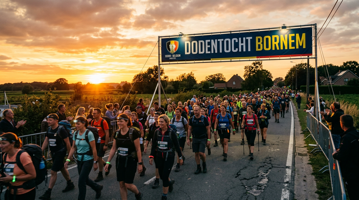 🇧🇪 Dodentocht 2026: 13.000 participants ont pris le départ de la « Marche de la mort » de 100 km à travers la Flandre. La chaleur extrême a mis l’endurance des randonneurs à l’épreuve