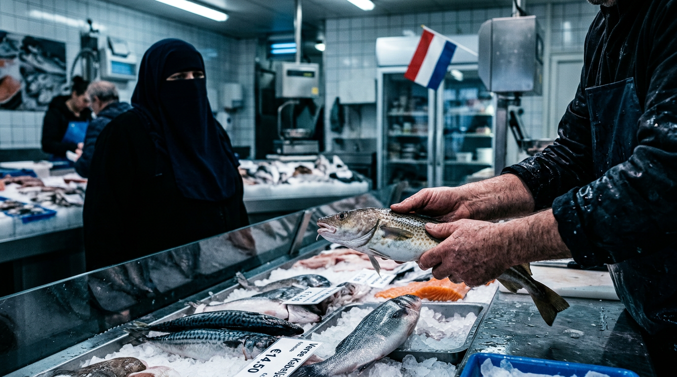 🇳🇱 Vendeur de poissons de Hoek Van Holland, a essayé de refuser une femme avec Nikab. La Cour : “L’affaire a un caractère de principe et apportera des éclaircissements dans la société”