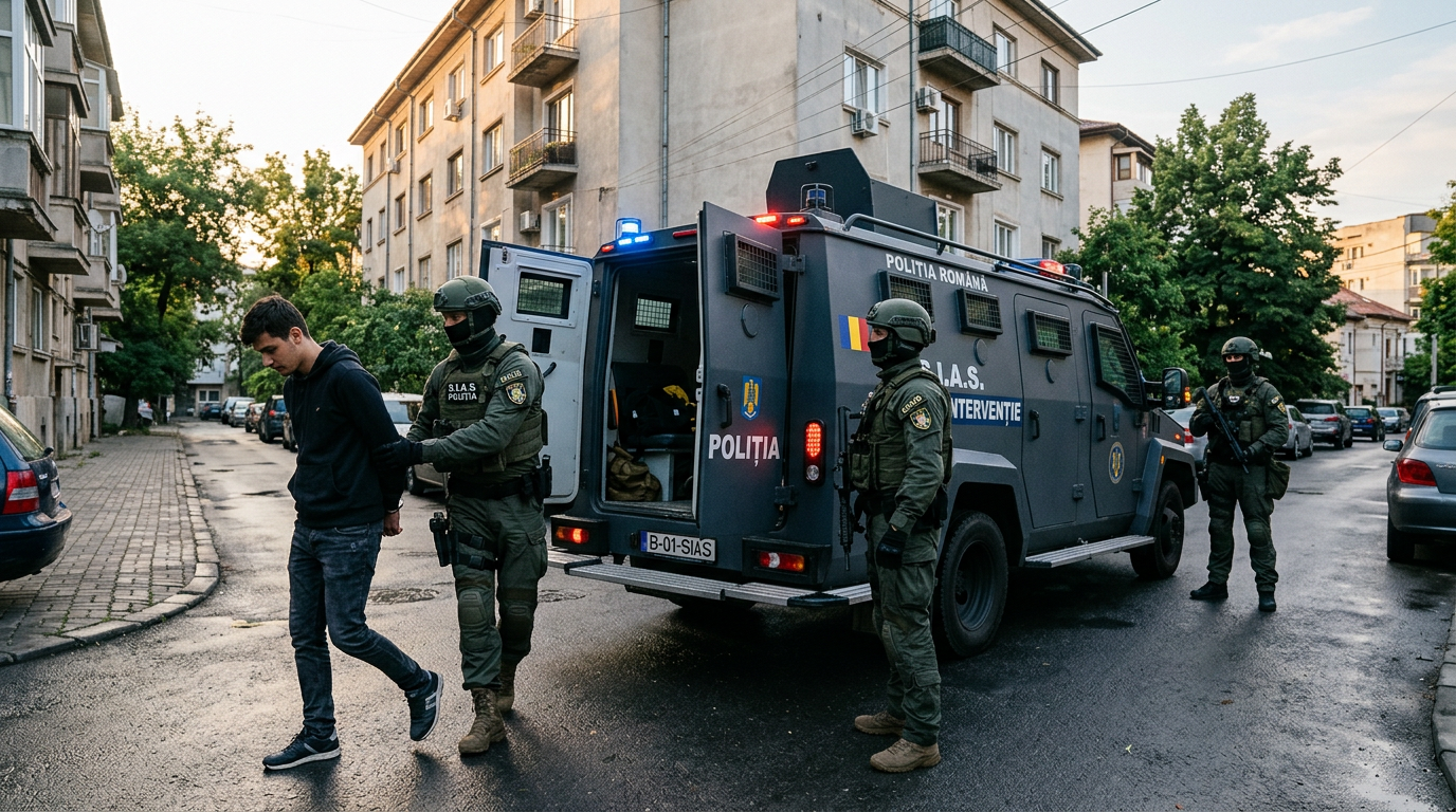 🇸🇪 Schwedischer Rapper Haval Khalil bei einer SWAT-Operation in Bukarest von der rumänischen Polizei festgenommen. Er wird des Mordes und der Beteiligung an organisierter Kriminalität verdächtigt