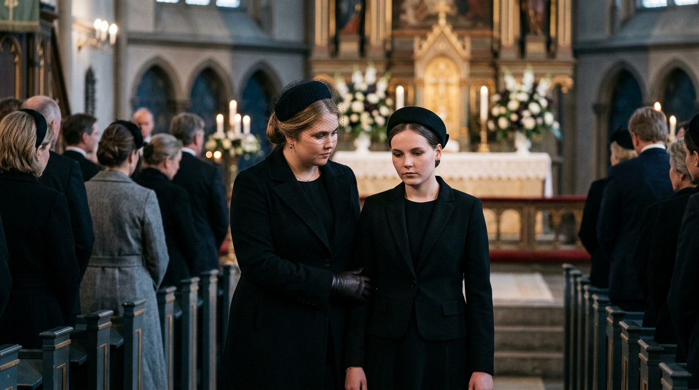 🇳🇱🇳🇴 Catharina-Amalia a Olandei și Ingrid Alexandra a Norvegiei, două moștenitoare unite la Oslo. O îmbrățișare plină de sprijin la funeraliile regelui Harald al V-lea