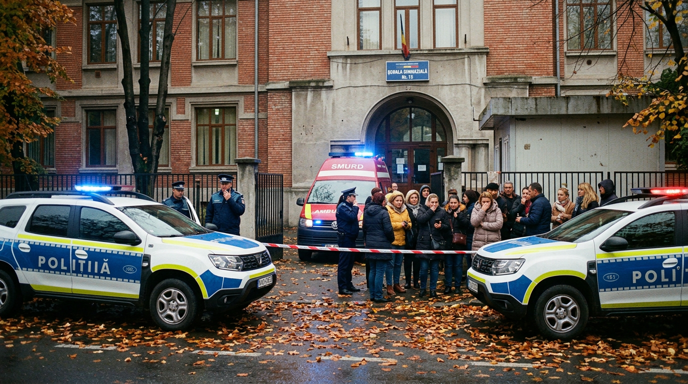 🇷🇴 Knife attack at a school in Bistrița: 13-year-old student injures teacher while allegedly targeting another pupil