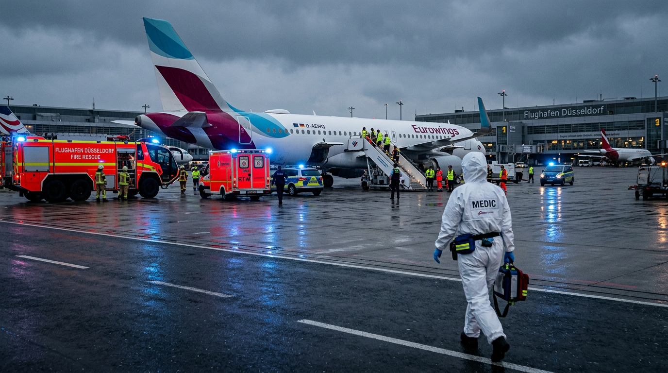 🇬🇷🇩🇪 Norovirusalarm op 10.000 meter: de vlucht die op luchthaven Düsseldorf een massaal-slachtofferprotocol activeerde