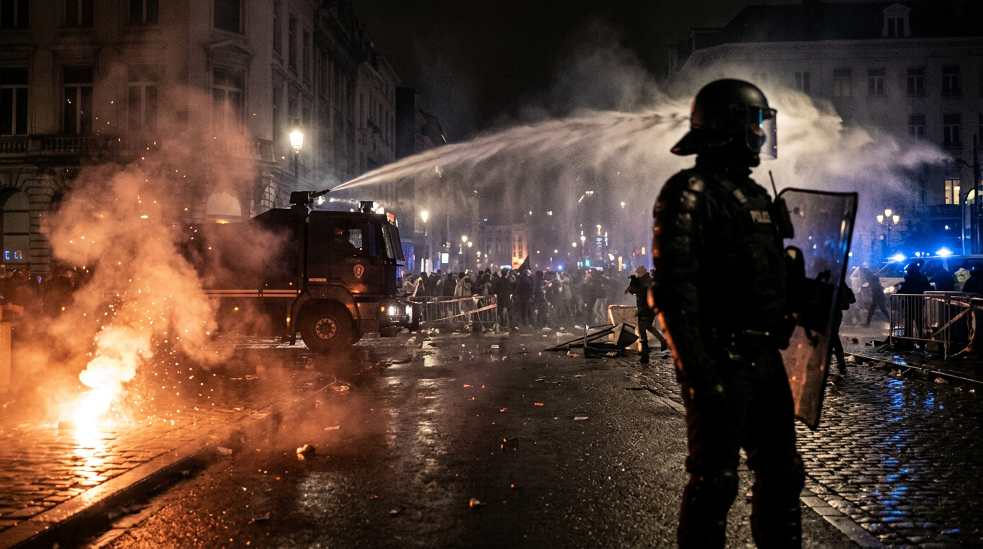 🇧🇪 Bruxelas sob tensão: crise no PS após a repressão violenta da polícia aos protestos juvenis